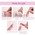 White French Tip Press on Nails Coffin False Nails French Glitter Wearable Fake Nails Acrylic Full Cover Press on Nails Tips