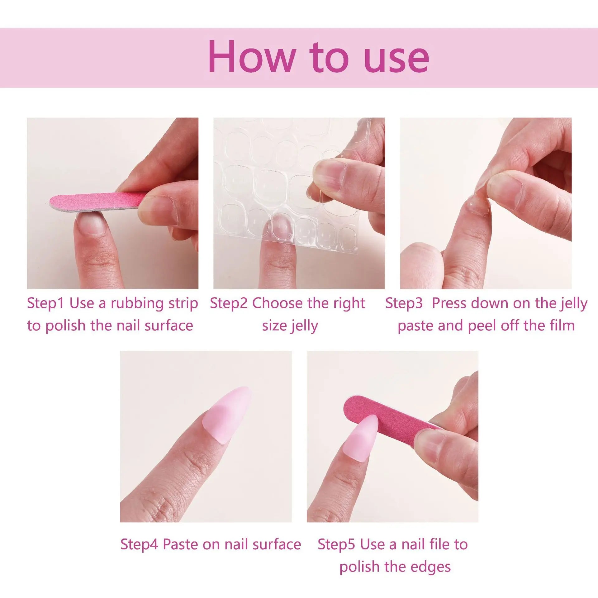 White French Tip Press on Nails Coffin False Nails French Glitter Wearable Fake Nails Acrylic Full Cover Press on Nails Tips