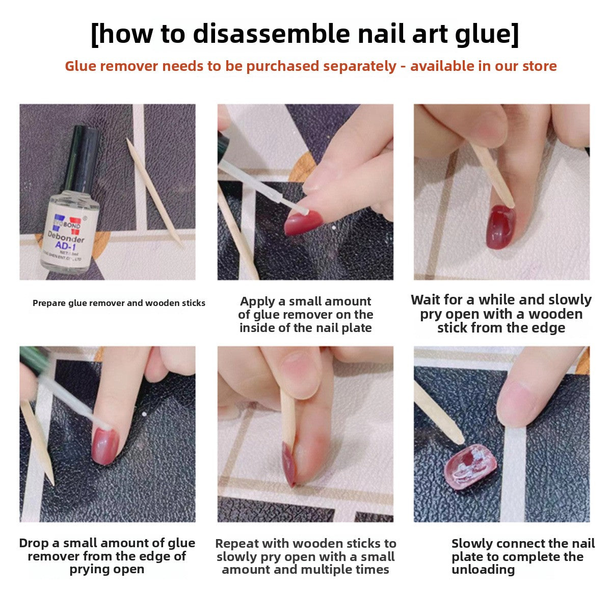0983- Handmade press on nails fake nails removable
