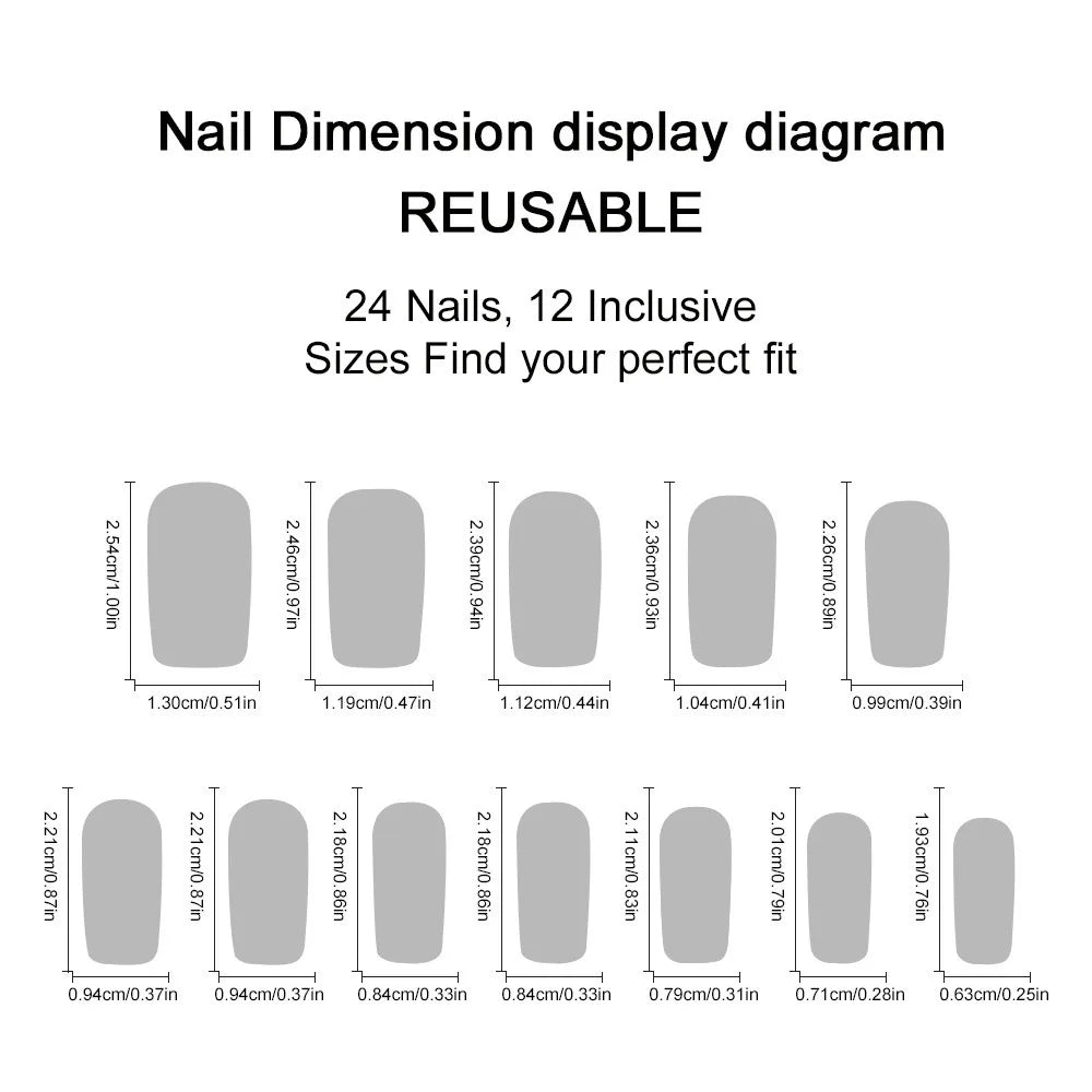 White French Tip Press on Nails Coffin False Nails French Glitter Wearable Fake Nails Acrylic Full Cover Press on Nails Tips
