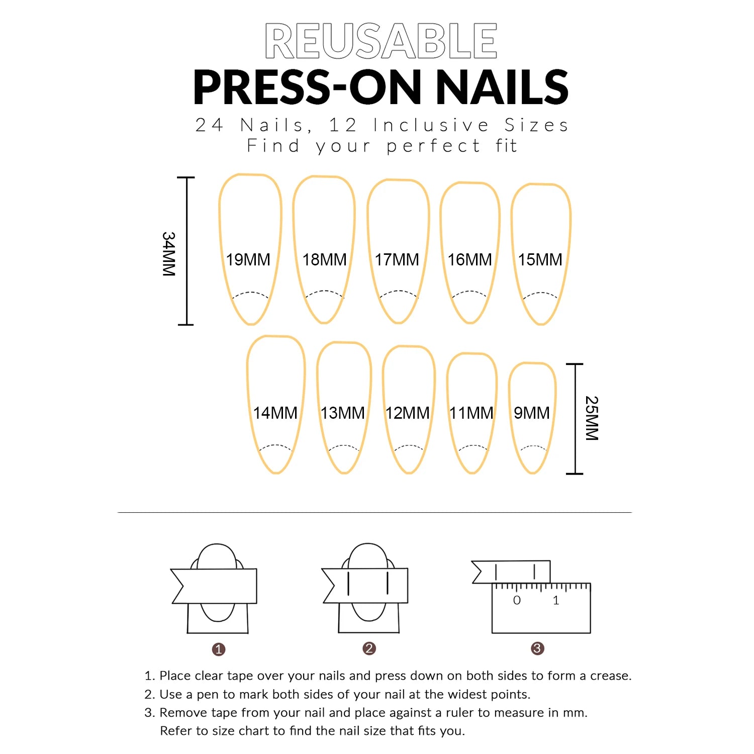 24pcs Punk Cool Long Pointed False Nails Black Thorns White Spikes Design Press on Nails European Spicy Girls Fake Nail Patches